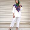 Perzisch Geborduurd Manto & Broek Set Model Mahoor