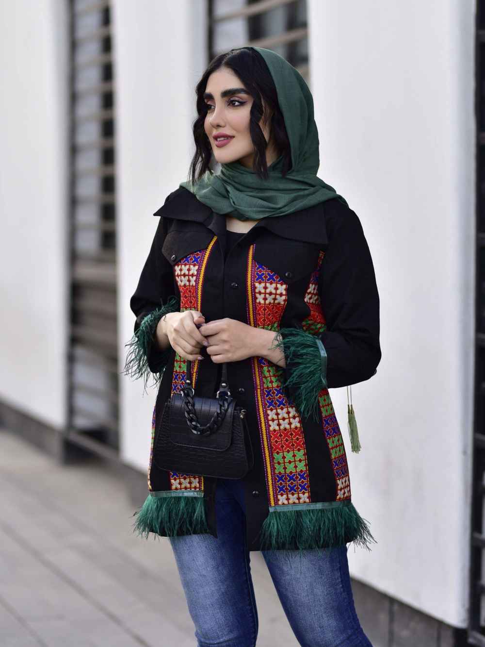 Perzisch Jacquard Manto Model Atrisa