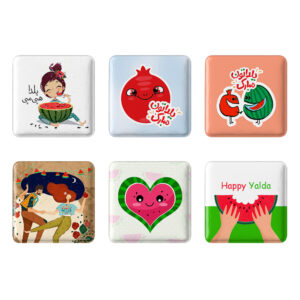 Perzische Pin Button Set – Happy Yalda