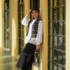 Perzisch Damesvest – Model Ayda Zwart-Wit