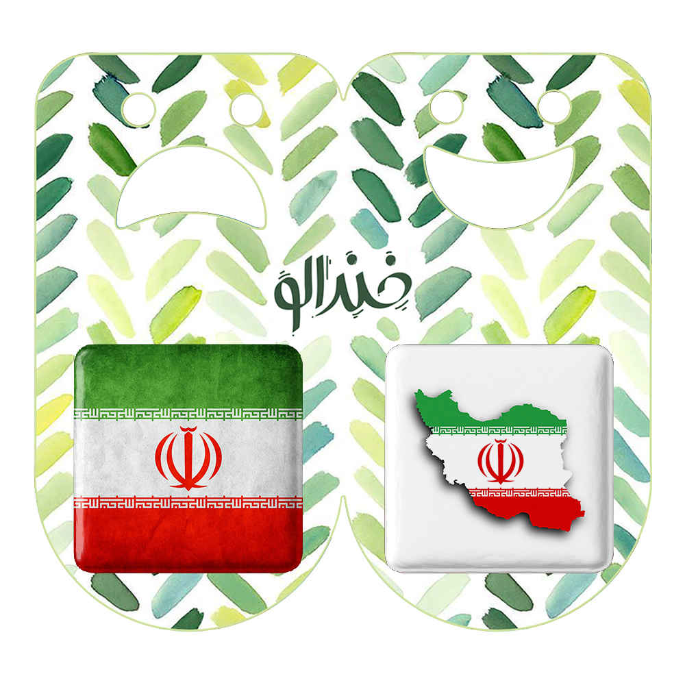 Perzische Speldenset – Vlag van Iran (2 stuks)