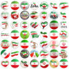 Perzische Speldenset – Vlag van Iran (49 stuks)