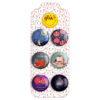 Perzische Set van 6 Pin Buttons – Chelle Night