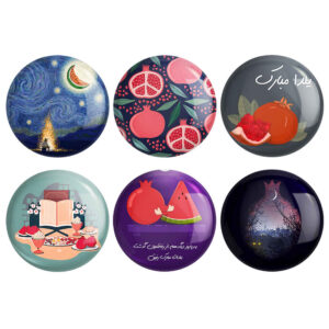 Perzische Set van 6 Pin Buttons – Chelle Night
