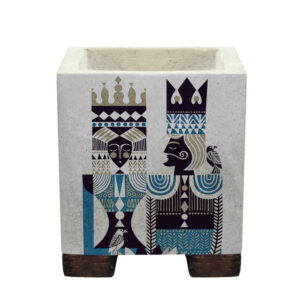Decoratieve Perzische betonnen vaas – model King & Queen