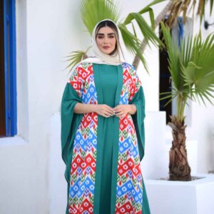 Stijlvolle Vlinder Abaya voor Vrouwen – Zachte Crêpe Stof