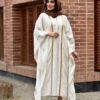 Elegante Vlinder Abaya voor Vrouwen – Wit