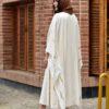 Elegante Vlinder Abaya voor Vrouwen – Wit