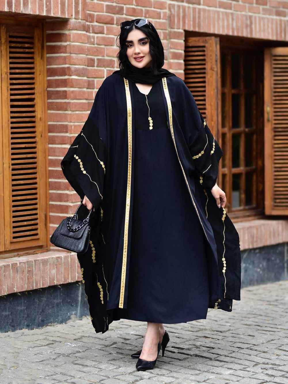 Elegante Vlinder Abaya voor Vrouwen – Wit