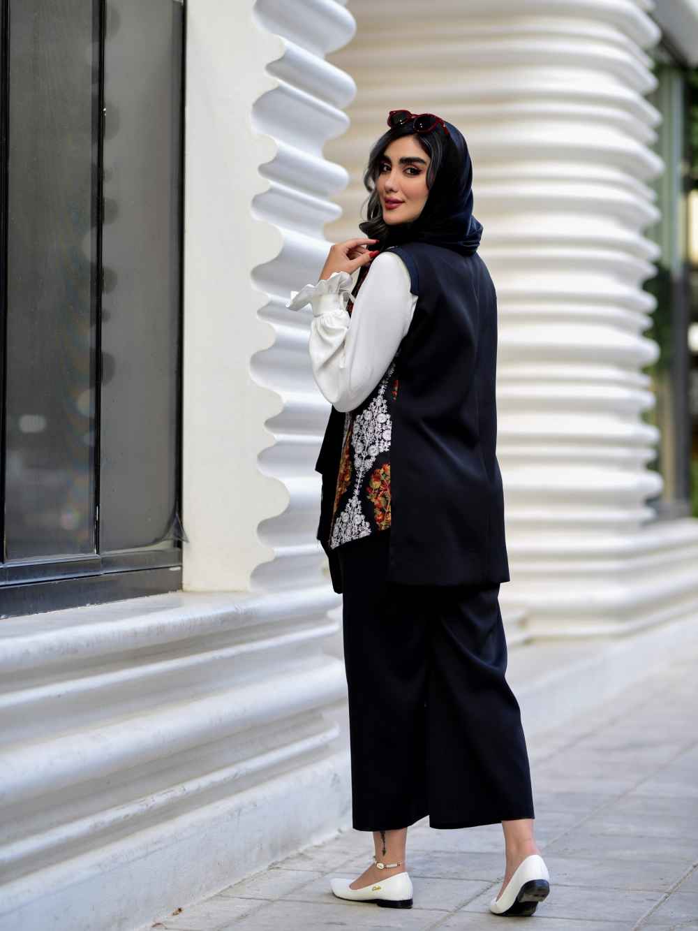 Dames Vest, Tuniek & Broek Set Model Ayman