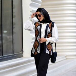Dames Vest, Tuniek & Broek Set Model Ayman