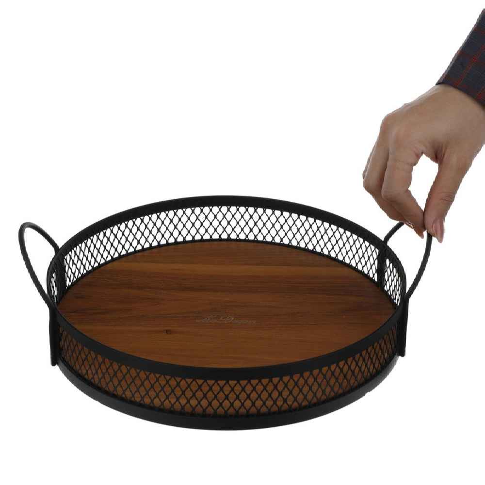 Modern houten dienblad Jovaneh – Dienblad voor thee of verfrissingen