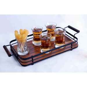 Solikala Houten Thee Dienblad – Modern Rechthoekig Design