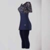 2-Delige Dames Korte Mouw Zwemkostuum Model Floral