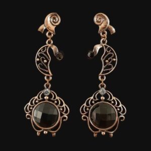 Hangende Metalen Oorbellen met Traditionele Stijl Saba