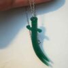 Zulfiqar Zwaard Ketting – Groene Agaat Hanger