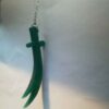 Zulfiqar Zwaard Ketting – Groene Agaat Hanger
