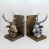 Gouden Boekensteun Sculptuur - Natuur & Dier Thema