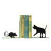 Katten-Thema Metaal Kunst Boekensteun