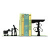 Safa Metaal Kunst Boekensteun – Modern Cultureel Design