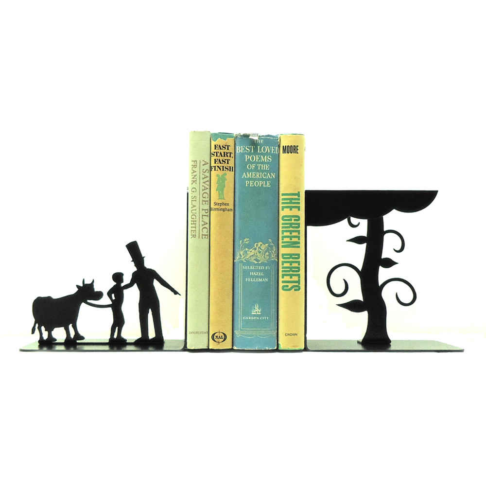 Safa Metaal Kunst Boekensteun – Modern Cultureel Design