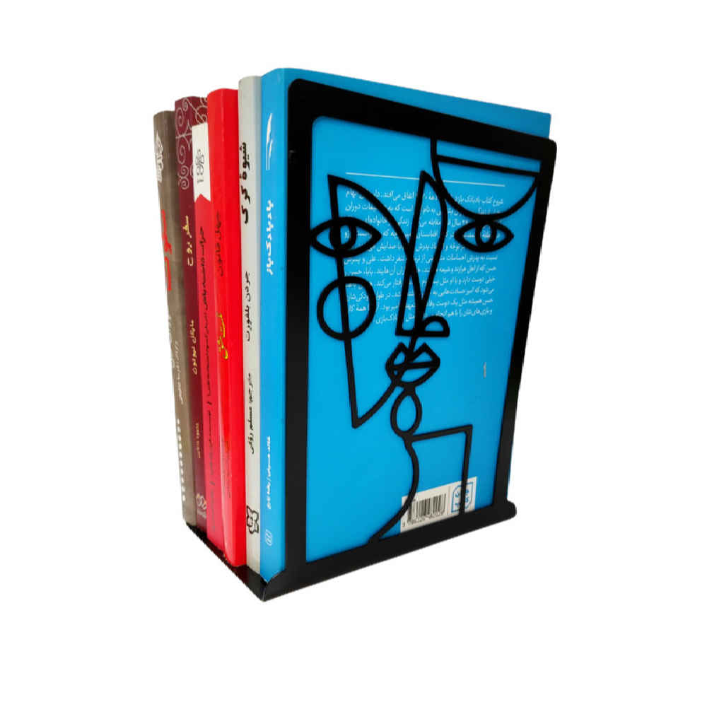 Gezicht Design Metaal Kunst Boekensteun – Gedurfde Keuze voor Moderne Planken