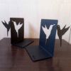 Vogel-Thema Metaal Kunst Boekensteun – Perfect voor Natuurliefhebbers