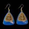 Hangende Metalen Oorbellen met Traditionele Stijl Shamim