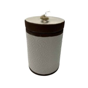 Keramische Pot – Ideaal voor Keukenopslag & Organisatie, Reliëf