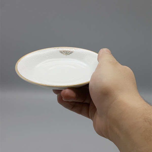 Perzische Theeschotel – Porselein met Haleh Ontwerp (Set van 6)