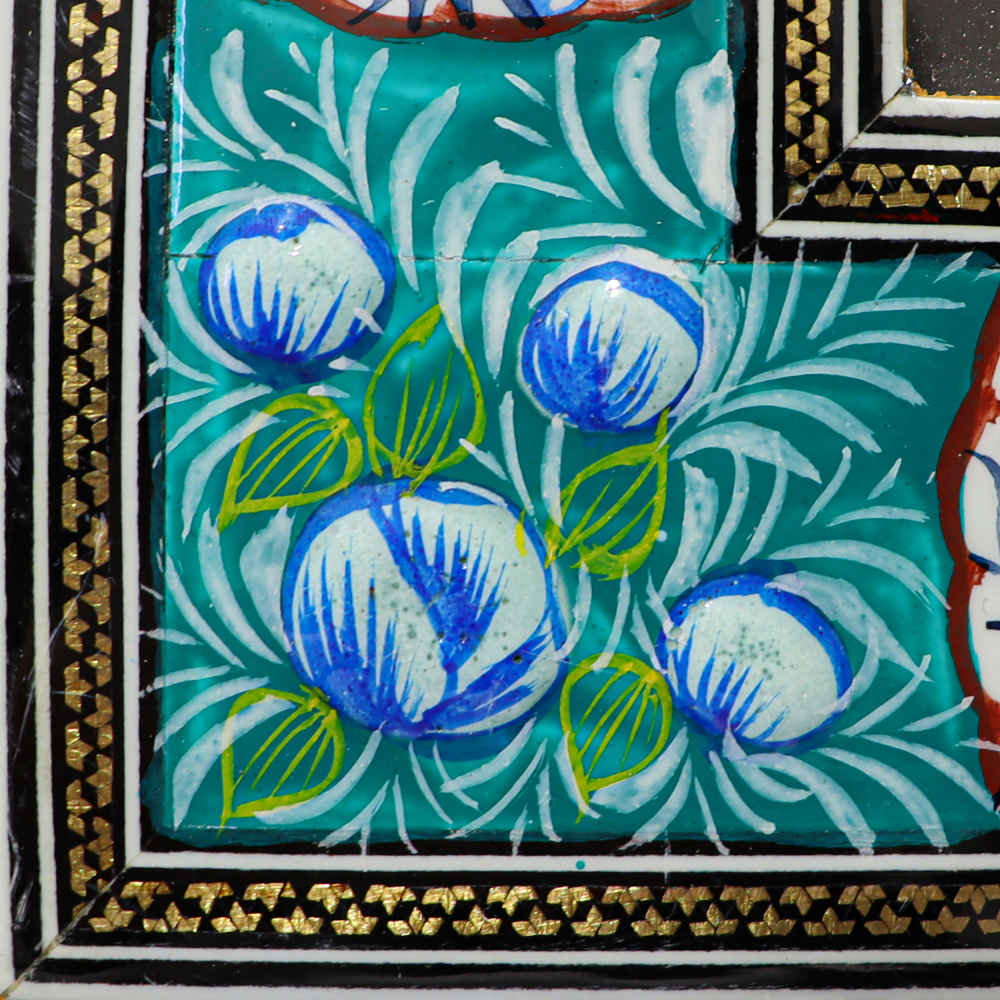 Handgemaakt Ingelijst Perzisch Gegraveerd Koperkunstwerk Maryami – Traditionele Wanddecoratie