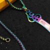 Zulfiqar Zwaard Ketting – Goudkleurige Stalen Schakelketting