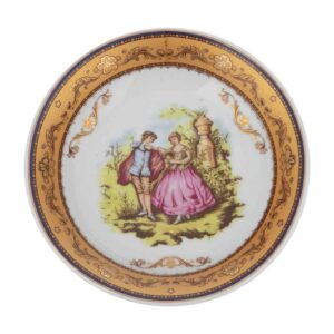 Perzische Theeschotel – Porselein met Victoria Ontwerp (Set van 6)