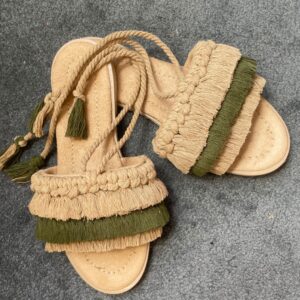 Handgemaakte Macramé Sandalen – Boho Schoeisel
