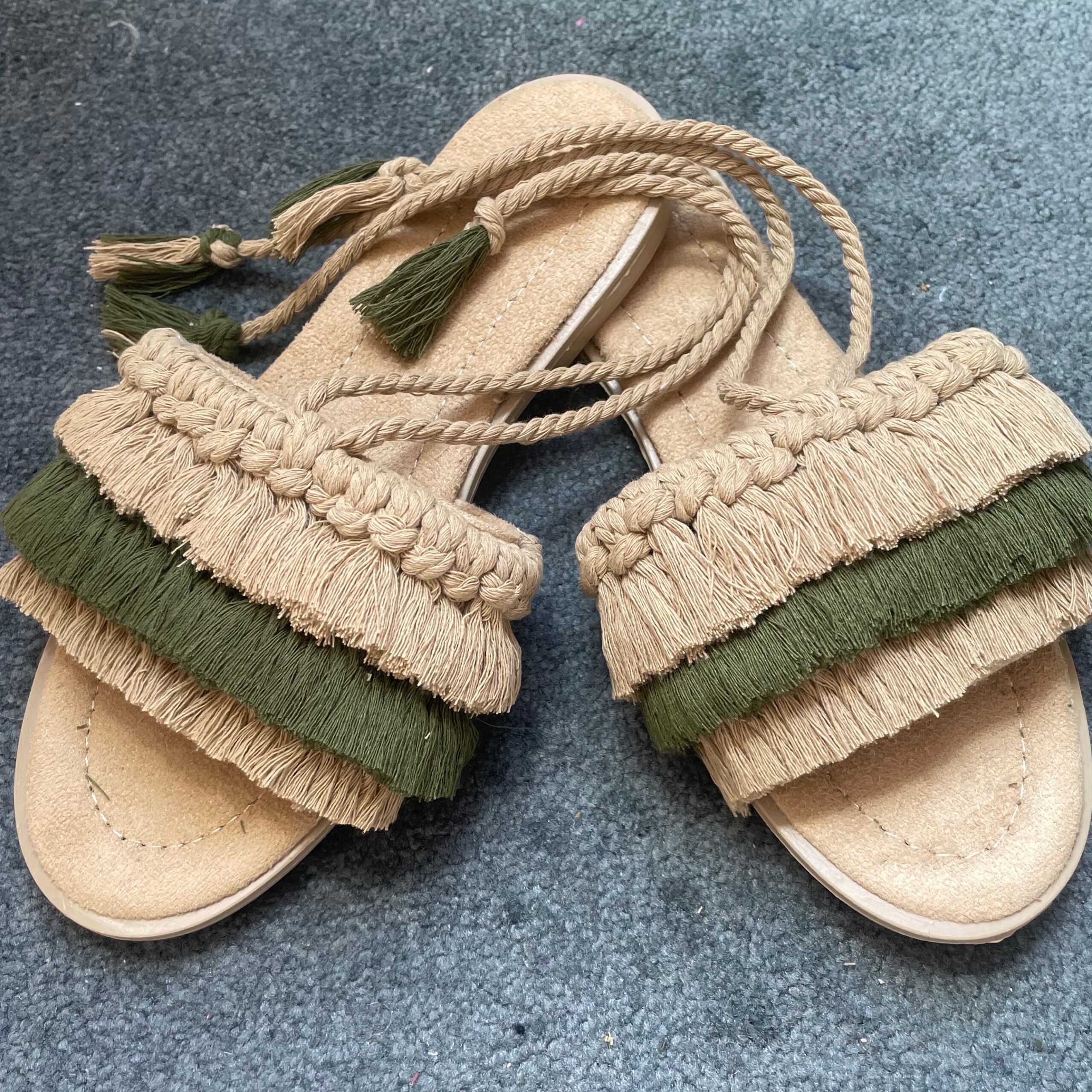 Handgemaakte Macramé Sandalen – Boho Schoeisel