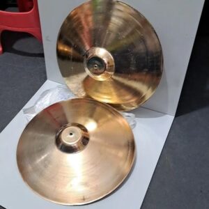 Iraanse Metalen Senj Cimbaal met Houten Handvat 40 cm