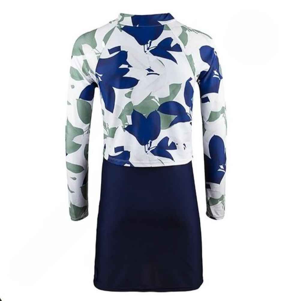 Islamitisch Marineblauw Dames Bescheiden Zwemkleding
