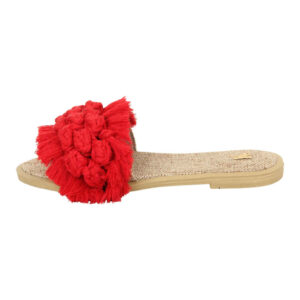 Macramé Boho Chic Sandalen – Model Niaz (Rood)
