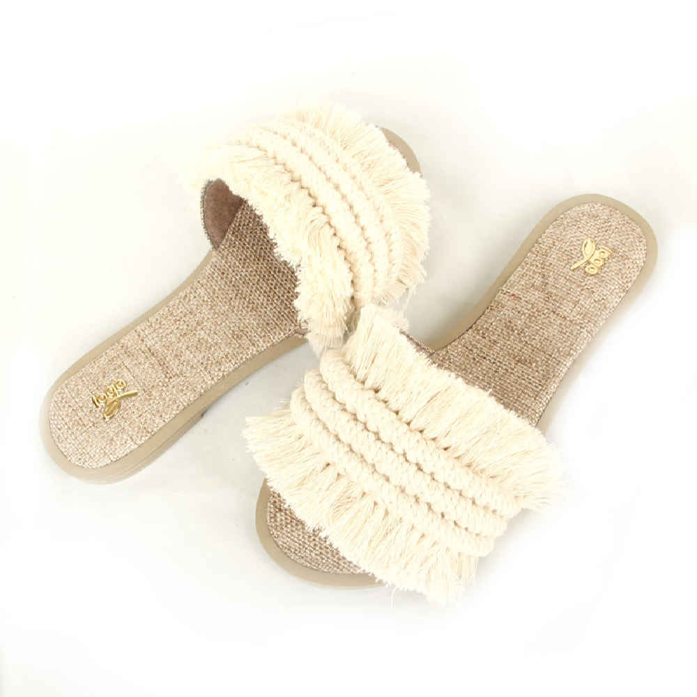 Handgemaakte Macramé Boho Sandalen Model Shima