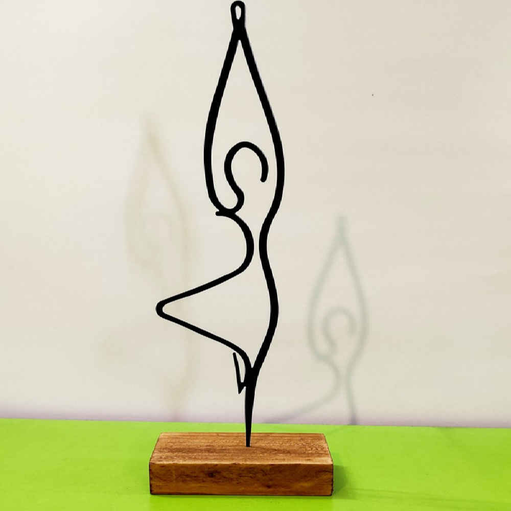Metalen Minimalistisch Beeldje – Balletdanseres