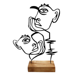 Metalen Minimalistisch Sculptuur – Modern Design