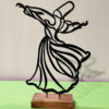 Metalen Minimalistisch Beeldhouwwerk Sculptuur Sama Dans