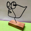 Metalen Minimalistisch Beeldhouwwerk Sculptuur Dokhtar