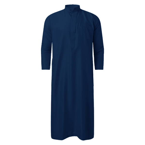 Donkerblauwe Arabische Gewaad (Thawb) – Emirati Stijl