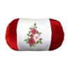 Fluwelen Rolkussen Flowers – Rood
