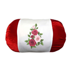 Fluwelen Rolkussen Flowers – Rood