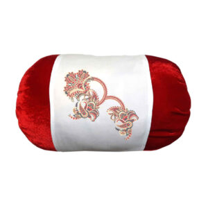 Fluwelen Rolkussen Flowers – Rood
