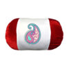 Fluwelen Rolkussen Angela – Rood Paisley