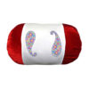 Fluwelen Rolkussen Fama – Rood Paisley