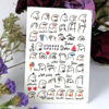 Perzische Nagelstickers – Typografie Migholi